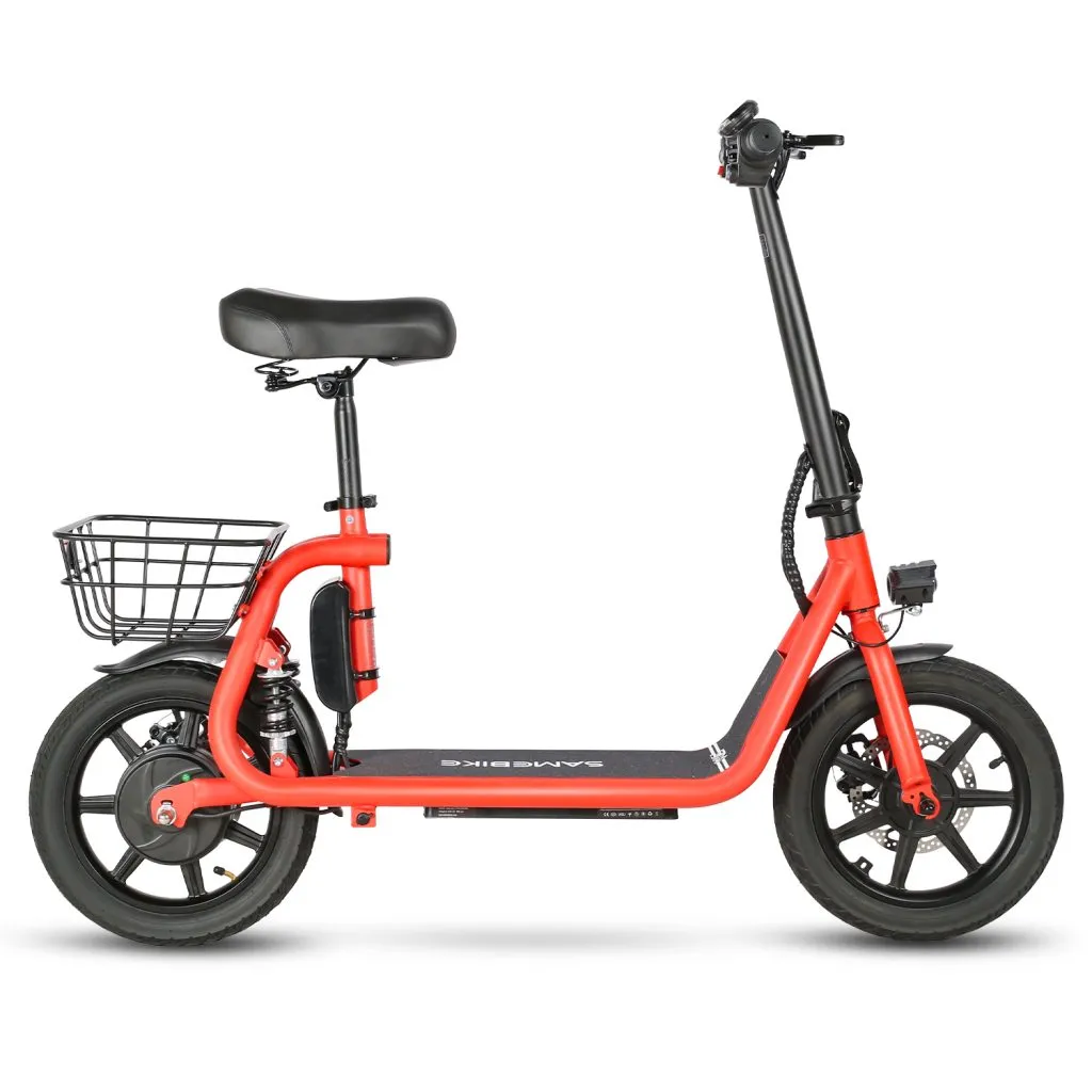 Customized Samebike SM-C02 Folding Electric Scooter 500W Motor Dual disc brakes Throttle Ebike