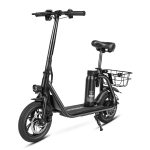 SAMEBIKE C01 E-Scooter con sedile e cestino fino a 19MPH e-bike-7
