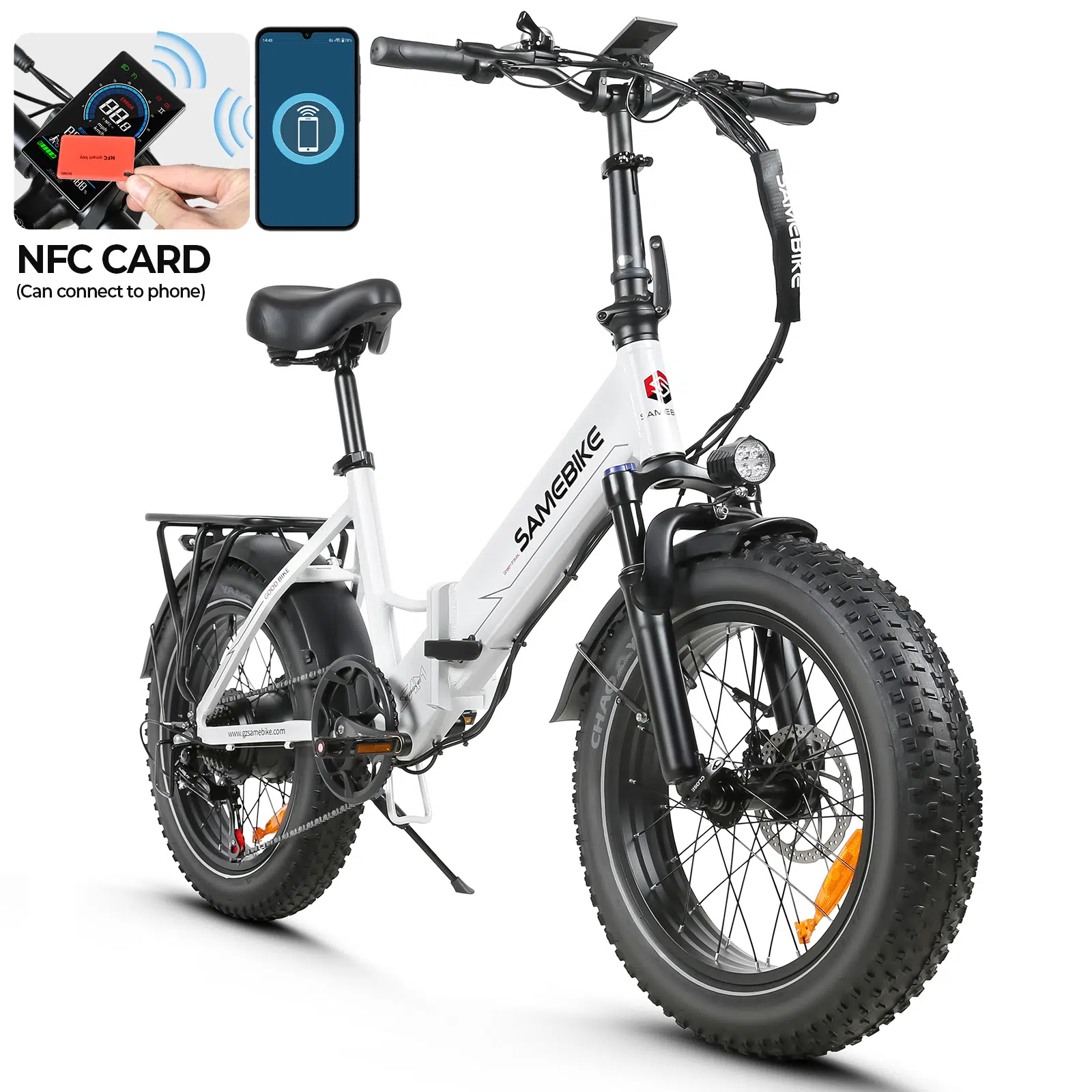 SAMEBIKE LOTDM200-II 750W step-through folding e-bike-2