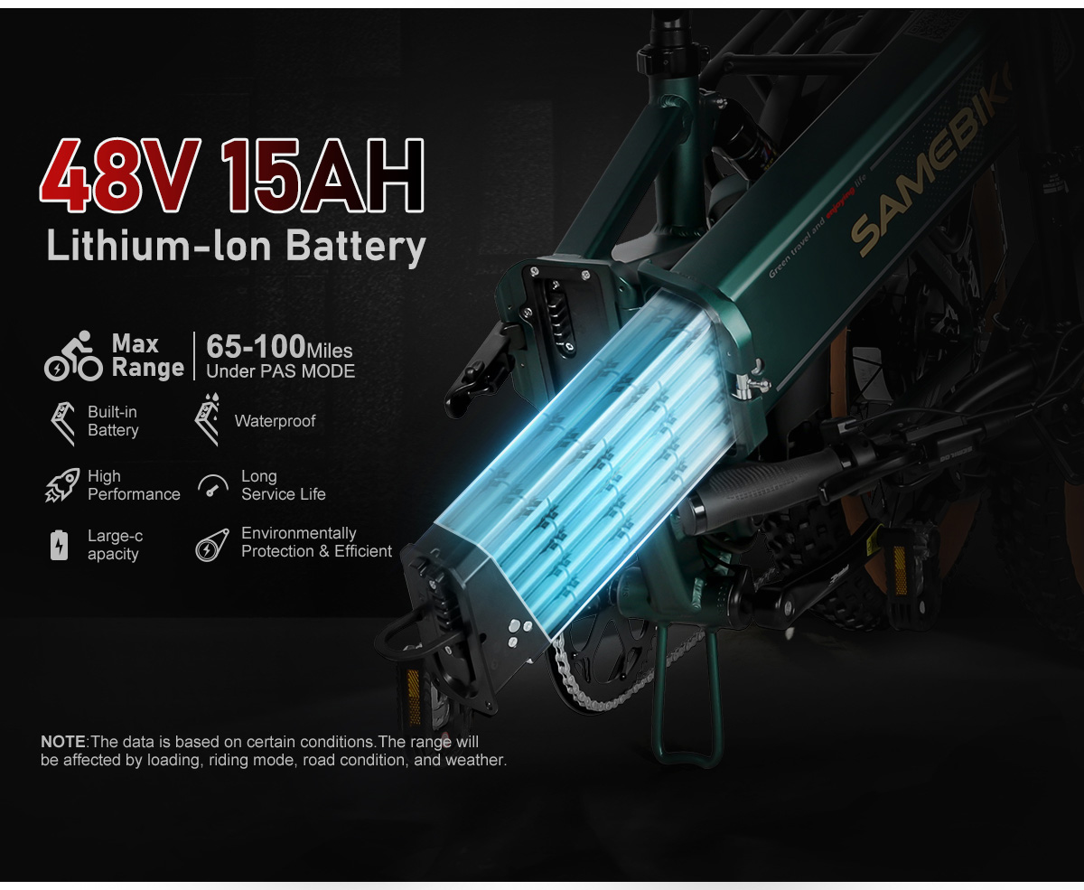 SAMEBIKE XWLX09-II 1000W fat tire electric mountain bike for adults-12
